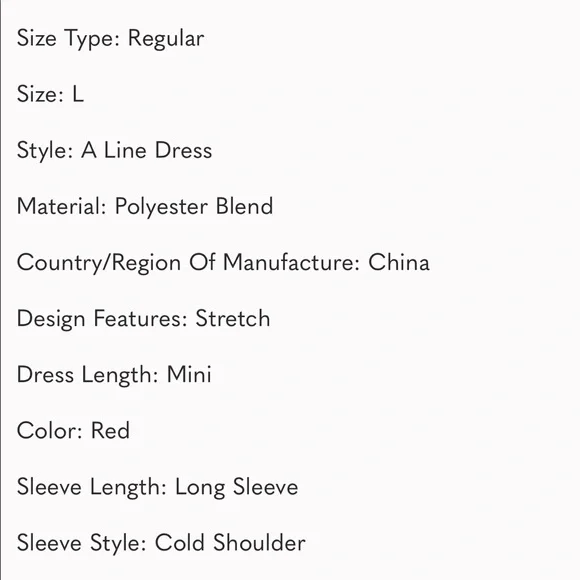 Romeo + Juliet Couture Cold Shoulder Dress L - Picture 6 of 6